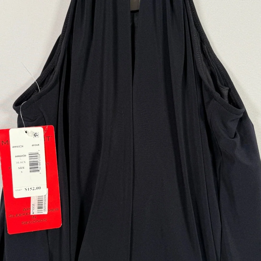 MAGICSUIT NWT Solid High-Neck One-Piece Swimsuit Black 8 Control Sexy $152‎ USA